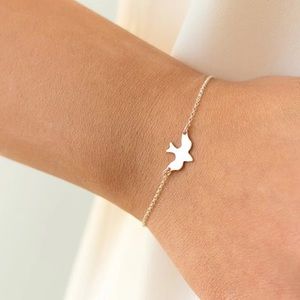 Silver Plated Dove Bracelet Brand New